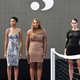 NEW YORK, NEW YORK - SEPTEMBER 12: Serena Williams and models pose at GLAM SLAM Presented by NYFW: The Shows and Chase Sapphire Session 6: S By Serena Presentation with Serena Williams during NYFW: The Shows 2022 at Spring Studios on September 12, 2022 in New York City.